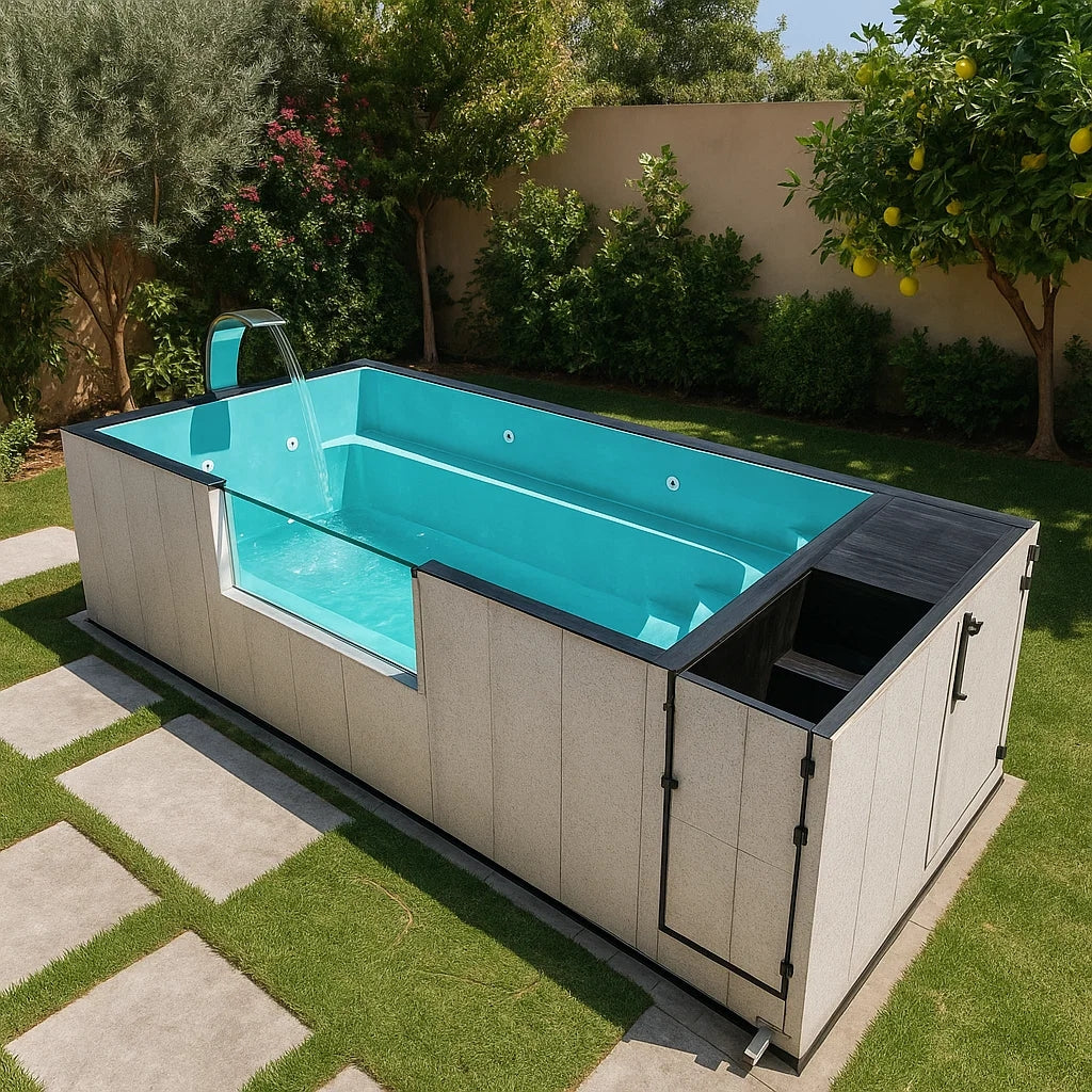 Piscina in container